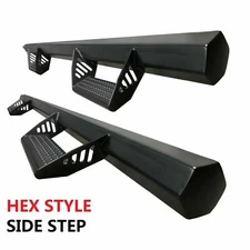 2007-2018 fit Chevy Silverado Side Step Nurf Bar Running Board Extended Cab HEX