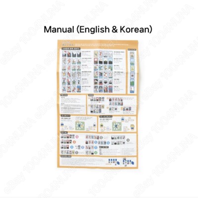 Carte Da Gioco Coreane Hwatu Go-Stop Godori - Edizione Oro Jeju, Grandi Dimensioni 5x8 Cm, Plastica