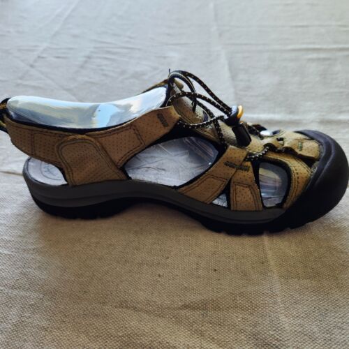 Keen Sandals Womens 7.5 Olive Green Leather Venice H2 Waterproof Sports Outdoor - Picture 5 of 14