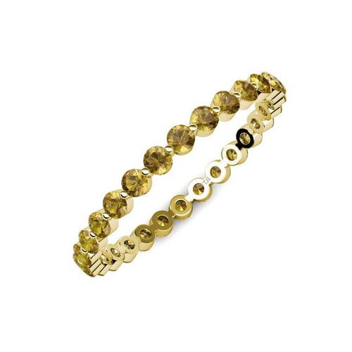 TriJewels Citrin Eternity Ring vorsteckbar 0,51 ctw 14K Gelbgold JP:13650 - Bild 2 von 6