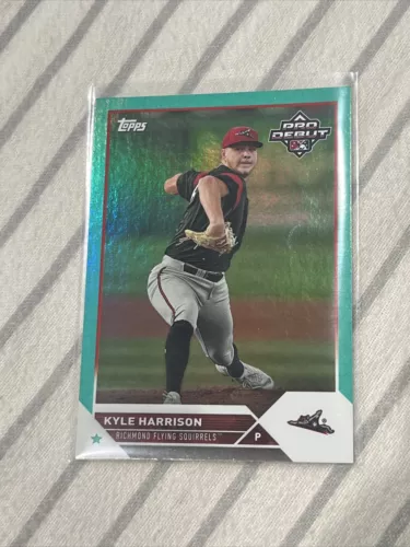 2023 Topps Pro Debut Kyle Harrison Prospect Aqua SP /75 Giants 💎💎💎