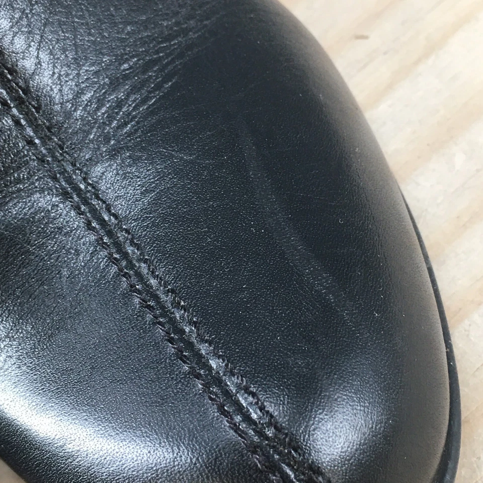 Botas Nurture para mujer 6M Danah botines al tobillo cremalleras laterales hebilla tacones cuero negro Foto 4 de 4