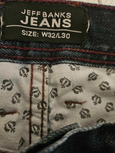 Jeff Banks mens Jeans Blue W32 L30 - Picture 8 of 15