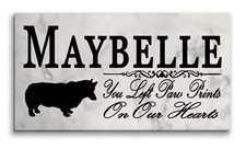 Corgi Memorial Stone Personalized Dog Garden Rock Grave Marker You Left Paw Prin