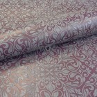 Sofia Aubergine/Grey Glitter Flower Leaf Motif Texture Metallic Wallpaper 2457