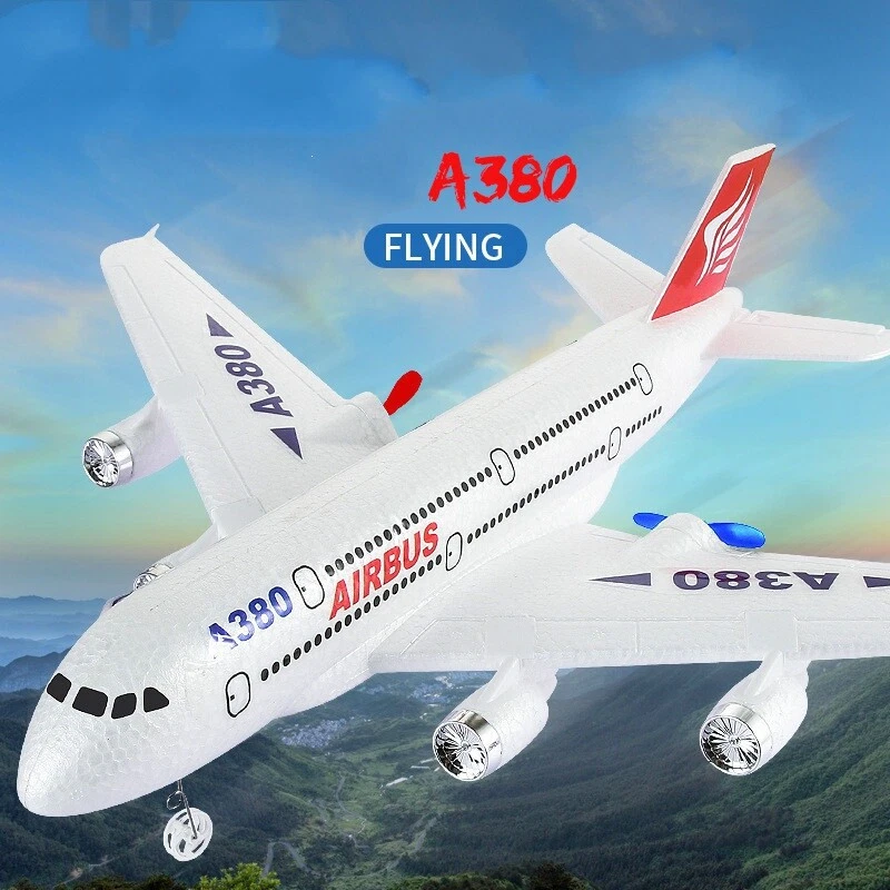 2.4G RC Airplane Airbus A380 Remote Control Aircraft Fixed Wing Plane 2Batteries - Image 4 of 4