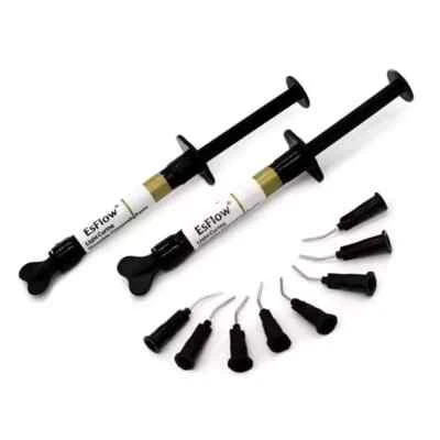 SPIDENT EsFlow 2 x 2g Light Curing Flowable Dental Restoration Composite Resin, B2