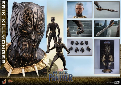 Figura coleccionable Erik Killmonger escala 1/6 de Hot Toys MMS471 Black Panther