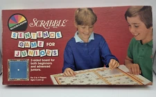 Vintage 1987 Scrabble Sentence Game For Juniors Selchow & Righter - Complete