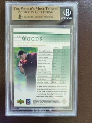 2001 UPPER DECK #1 TIGER WOODS BGS 10 PRISTINE | eBay