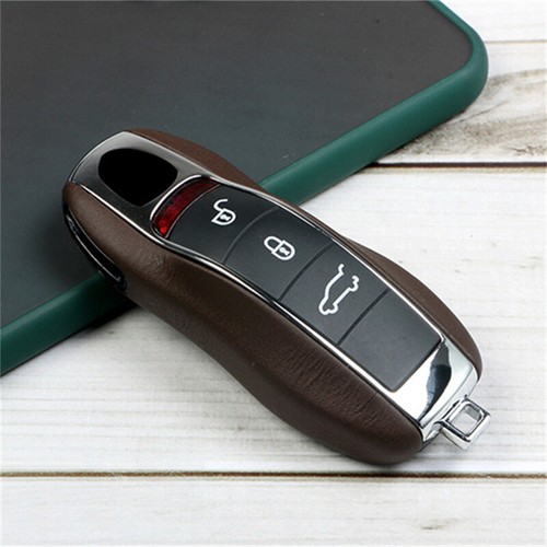 Soft Leather + ABS Car Remote Key Case Fix Part For Porsche Panamera 2010-2016 - Picture 10 of 22
