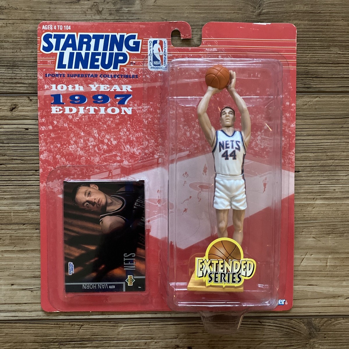 1997 Starting Lineup KEITH VAN HORN Basketball Figure Card