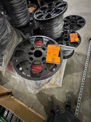 New 1000  feet for reel #10 number xhhw-2 stranded red wire
