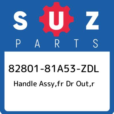 82801-81A53-ZDL Suzuki Handle assy,fr dr out,r 8280181A53ZDL, New Genuine OEM Pa