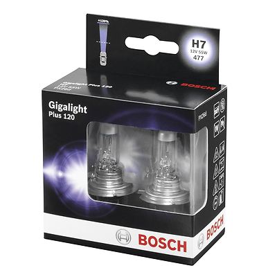 Bosch H7 Plus 120 Gigalight lampadine faro lampadine x2 12 V 55 W PX26d Bosch H7 Plus 120 Gigalight lampadine faro lampadine x2 12 V 55 W PX26d