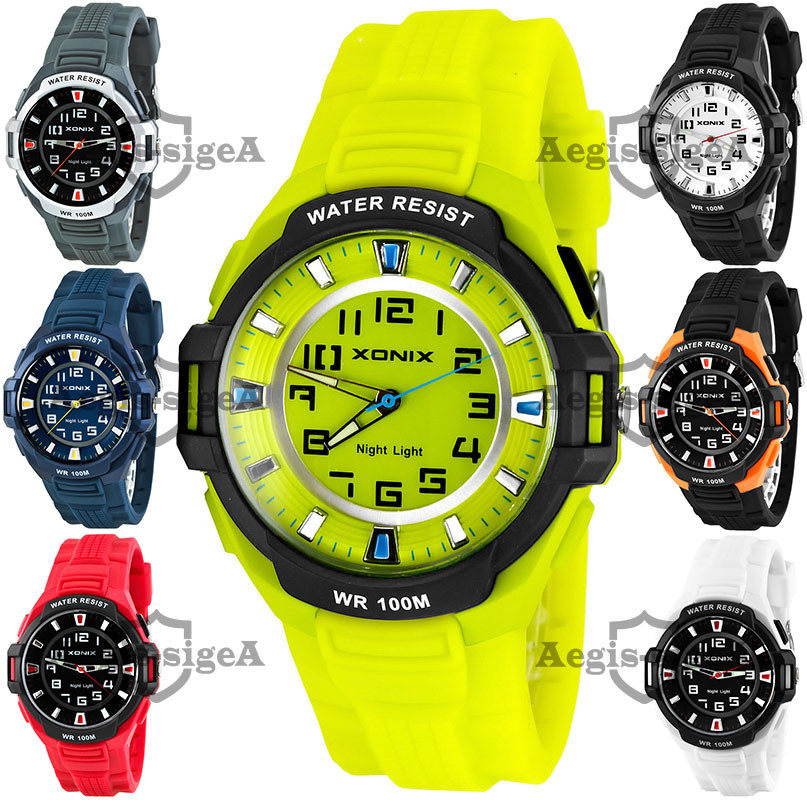 men's analog watch with backlight