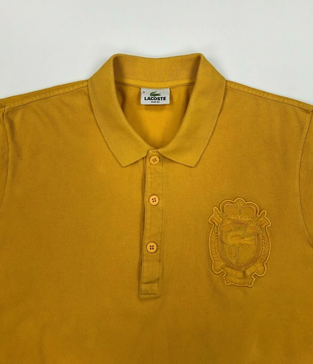 Mustard lacoste polo deals