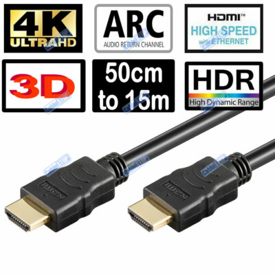 5m Premium High Speed HDMI Cable V1.4 – Ultra HD 3D Ready With Ethernet