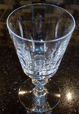 Hawkes Crystal Carthage Pattern Water Goblet   Flea Bite
