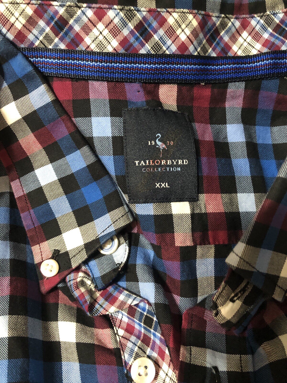 TailorByrd Button Down Check Button Down Shirt Me… - image 4