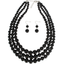 thumbnail 26 - Trendy Multilayer Pearl Long Chain Choker Necklace Statement For Women Jewelry