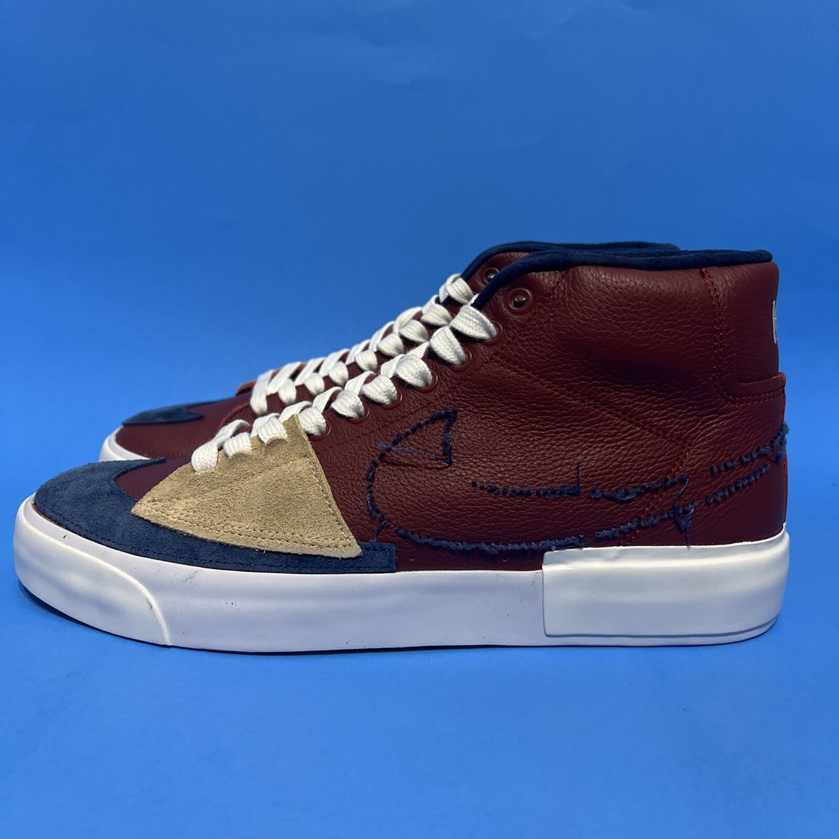 Nike SB Zoom Blazer Mid Edge L “Patched Up” Gum Bottom DA2189 600