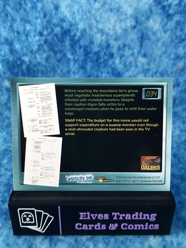 Doctor Who: Big Screen SINGLE Non-Sport Trading Card by Strictly Ink 2003 - Picture 72 of 204