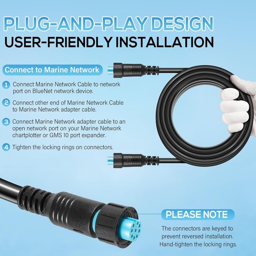 010-12528-01 Marine Network Cable For Garmin GC 200, GLS 10, GMR Fantom 124/126 - Picture 10 of 16
