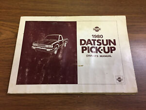 1980 Nissan Datsun Pick Up Truck Model 720 Series Owner's Manual | eBay