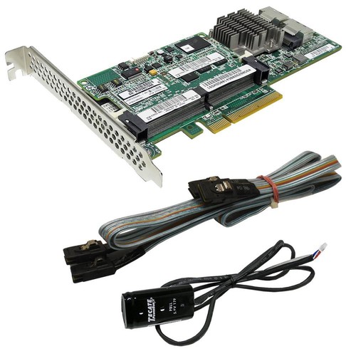 HP Smart Array P420 SAS RAID Controller 633538-001 +1GB Cache +SAS Cable +BBU FP - Afbeelding 1 van 4
