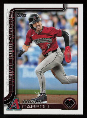 Corbin Carroll 2025 Topps Series 1 #78 Arizona Diamondbacks 