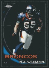 2010 Topps Chrome D.J. Williams Denver Broncos #C219