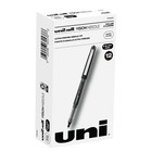 Uniball Rollerball Pens 12 Count Black Fine Point Smooth Writing Ink Pack