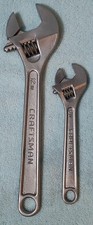 *New* 12 And 8 Inch Craftsman Adjustable Wrenches, #44605, 44603, Satin Finish