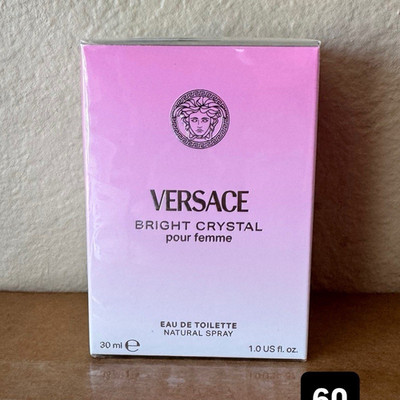 Versace Bright Crystal Eau de Toilette Natural Spray, 1.0 US fl oz