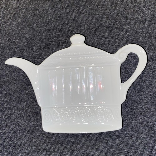 Vintage Teebeutelhalter, weißes Porzellan - Bild 1 von 5