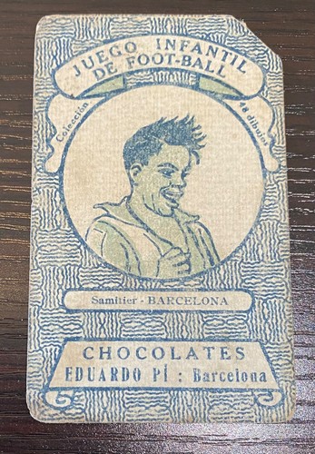 1920 's Josep Samitier Chocolates Eduardo Pi Card Spain Barcelona Legend PR - Picture 2 of 7