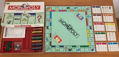 MONOPOLY Classic Vintage DM-Version Parker 1996 (vollständig, 10 Metall-Figuren)