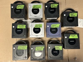 (11) Nintendo GameCube GC Systems Consoles LOT PARTS REPAIR BROKEN AS-IS
