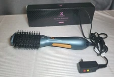 Kinga Blow Hair Dryer Brush And Volumizer Styler Blue and Blush