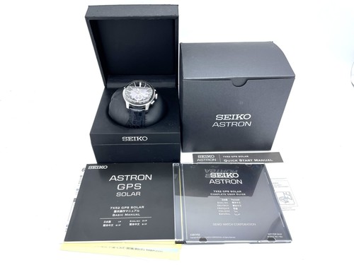 SEIKO ASTRON GPS Radio Wave Solar Men's Watch Excellent condition 7X52-0AK0 - Imagen 2 de 24