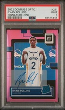 Ryan Rollins 2022 Donruss Optic Signature Auto /25 Rated Rookie PSA 9 Bucks