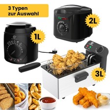 SUPERLEX Öl-Friteuse Mini Friteuse Elektrische Fritteuse Frittöse Küche 1L/2L/3L