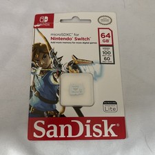 SanDisk 64 GB MicroSDXC Card for Nintendo Switch Sealed New Zelda
