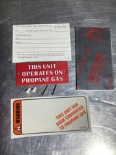 HTP 7250P-714 Dungs Conversion Labels Instructions Envelope Only No Valve