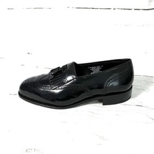 Florsheim Lexington Shoes Men  s 11 3E Black Tassel Loafers Leather NWOB