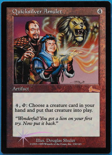 Quicksilver Amulet FOIL Urza's Legacy PLD Artifact Rare CARD (498052) ABUGames - Picture 1 of 2