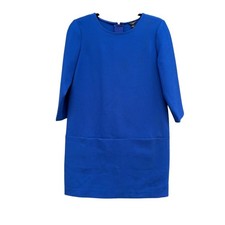 Ann Taylor Elegant Blue short mod Women's Dress, 4 Petite