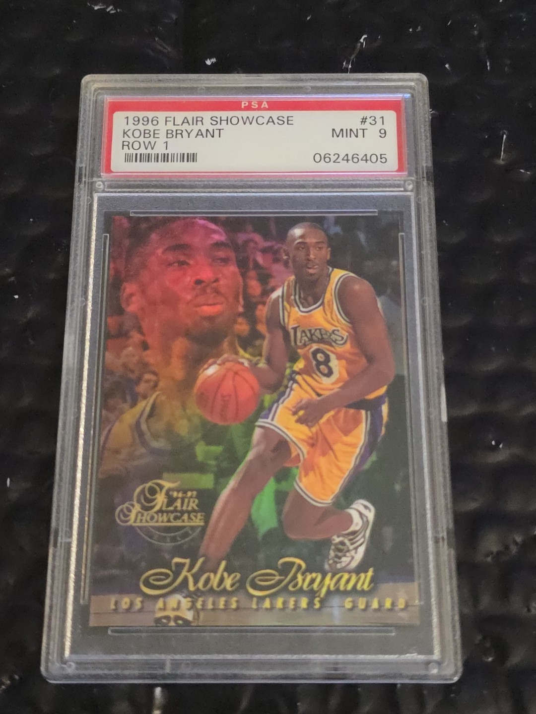 KOBE BRYANT PSA 9 MINT 1996-97 Flair Showcase Row 1 HOF ROOKIE Card #31