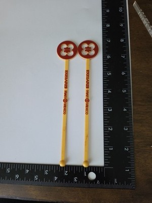 2 Vintage Exelaris Hyatt Mexico Swizzle Stirrer Stick